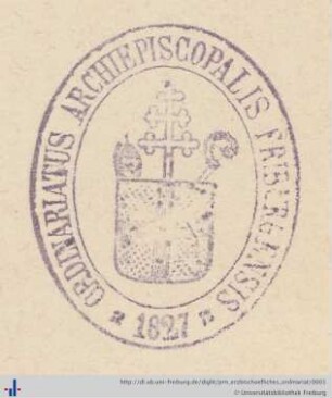 Stempel (Universitätsbibliothek Freiburg i. Br., BS 14/6012).