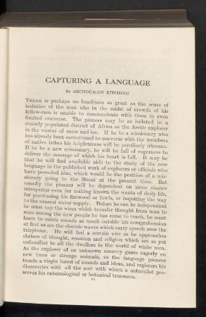 Capturing a language