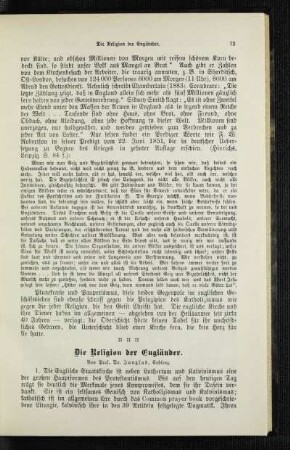 ¬Die¬ Religion der Engländer