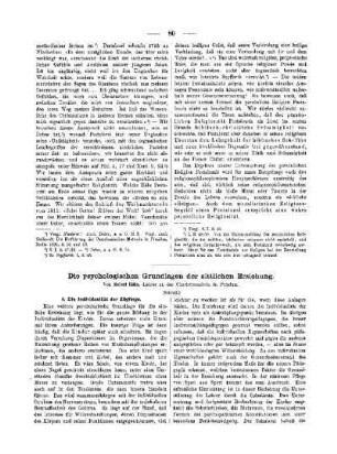 Die psychologischen Grundlagen der sittlichen Erziehung : (Schluß)