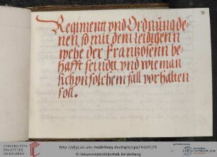 Regimen zur Behandlung von Franzosen