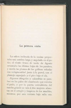 La primera visita