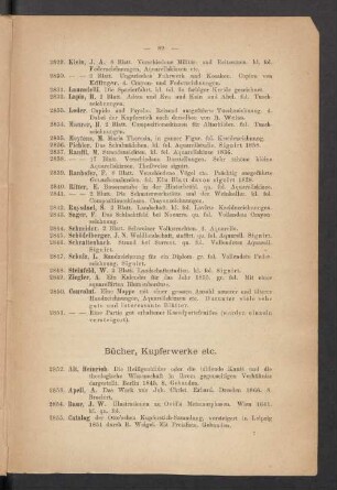 Bücher, Kupferwerke etc