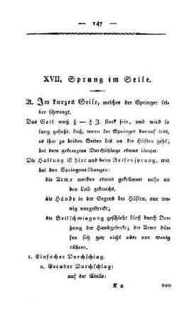 XVII. Sprung im Seile