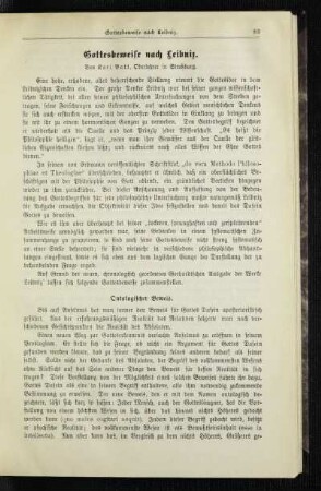 Gottesbeweise nach Leibniz