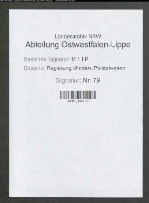 Polizeiverwaltung Herford, Band 3