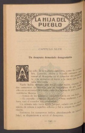 Capítulo XLVII - Un desayuno demasiado desagradable