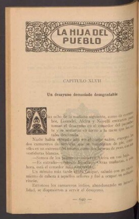Capítulo XLVII - Un desayuno demasiado desagradable