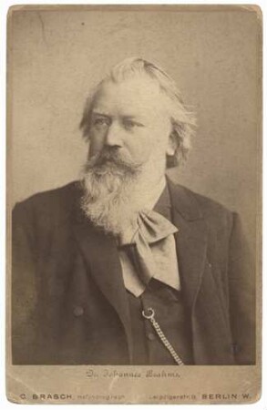 Fotografie von Johannes Brahms (1833-1897)