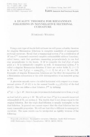 A duality theorem for Riemannian foliations in nonnegative sectional curvature
