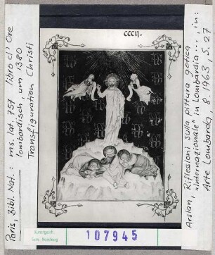 Paris, Bibliothèque Nationale: MS lat. 757, Stundenbuch, Verklärung Christi