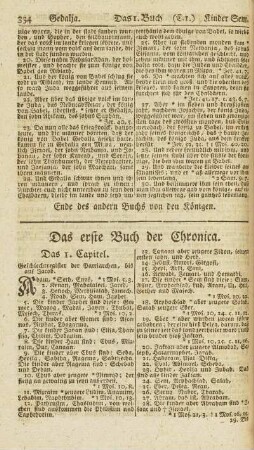 Das erste Buch der Chronica