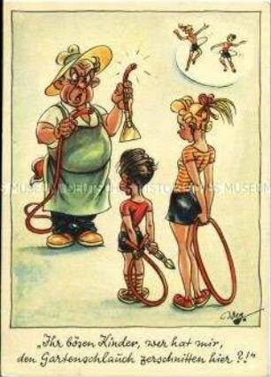 Karikatur zur Hula Hoop-Begeisterung
