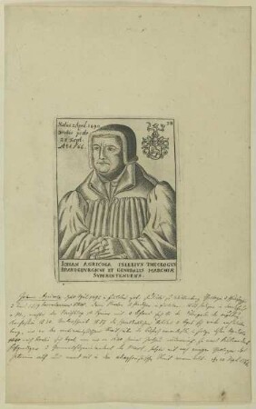 Bildnis des Johann Agricola