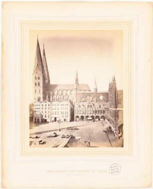 Marienkirche und Rathaus, Lübeck: Ansicht