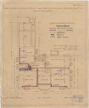 Fischer, Theodor; Blaichach; Haus Gradner - Grundriss Keller