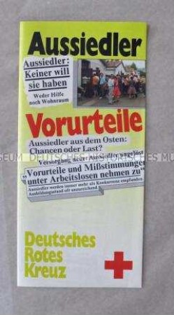 Faltblatt des Deutschen Roten Kreuzes zum Thema Migration