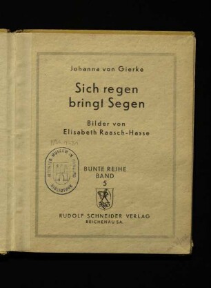 Sich regen bringt Segen