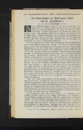 Die Bauernhäuser des Fürstentums Lübeck und ihr Ziegelschmuck.