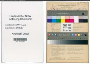 Entnazifizierung Josef Kirchhoff , geb. 09.07.1907 (Maurer)