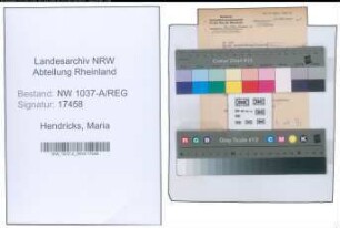 Entnazifizierung Maria Hendricks , geb. 00.00.0000 ()