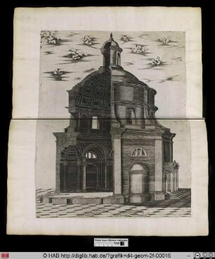 Das Pantheon, mit Maßangaben.