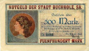 Gutschein - 500 Mark