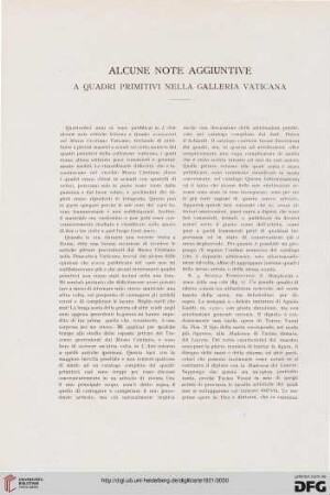 24: Alcune note aggiuntive a quadri primitivi nella Galleria Vaticana, [1]