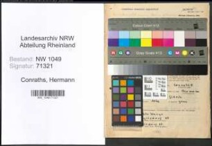 Entnazifizierung Hermann Conraths , geb. 10.05.1887 (Landwirt)