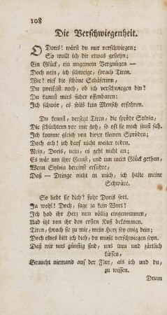 Die Verschwiegenheit