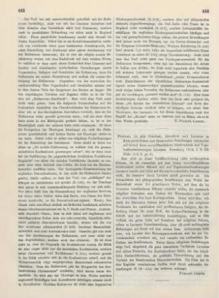 444 [Rezension] Fischer, Friedrich, Basedow und Lavater in ihren persönlichen und literarischen Beziehungen zueinander auf Grund ihres unveröffentlichten Briefwechsels und Tagebuch-Aufzeichnungen Lavaters