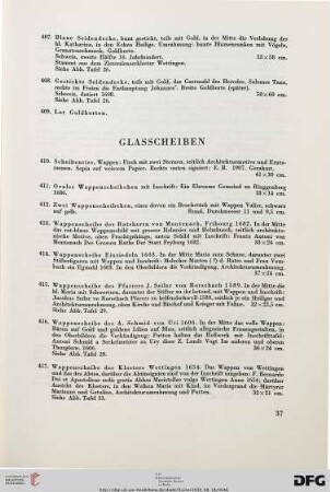 Glasscheiben (Nr. 410-435)