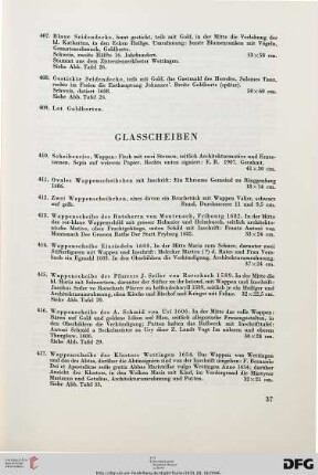 Glasscheiben (Nr. 410-435)