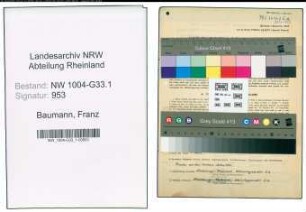Entnazifizierung Franz Baumann , geb. 10.06.1892 (Lehrer)