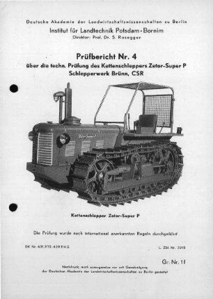 Kettenschlepper Zetor-Super P