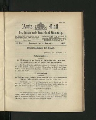 No. 164. 8. November. 1902.