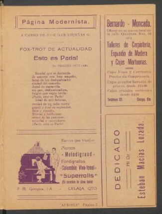 Esto es París! : Fox-trot de actualidad