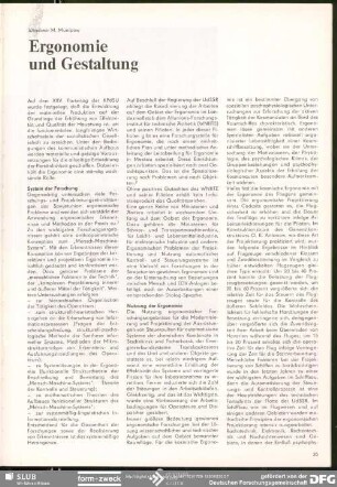 Ergonomie und Gestaltung : Formgestaltung in der Sowjetunion