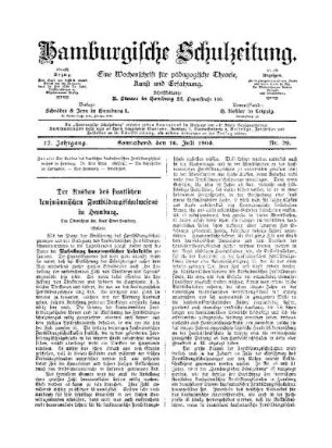 Der Ausbau des staatlichen kaufmännischen Fortbildungsschulwesens in Hamburg : (Schluss)