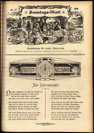 Ausgabe vom Sonntag, den 31. Dezember 1905.