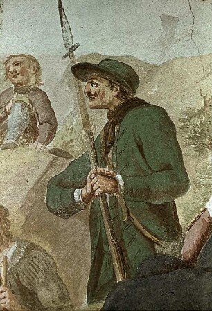 Östliches Bild: Predigt des heiligen Ulrich in Rümelingen (Schweiz)