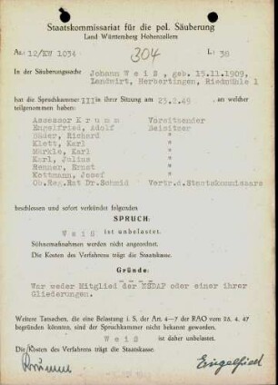 Weiß, Johann