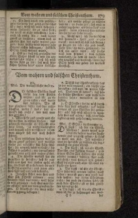 Vom wahren und falschen Christenthum.