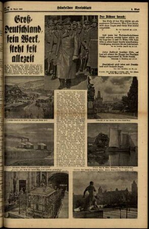 Zweite Ausgabe vom Freitag, den 19. April 1940.