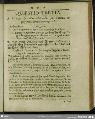 Quaestio Tertia