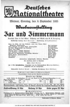Zar und Zimmermann