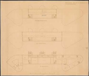 City-Neugestaltung Hindenburg: Hochhaus, Grundrisse 3. - 9. OG 1:200