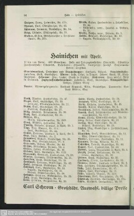 Hainichen mit Apelt