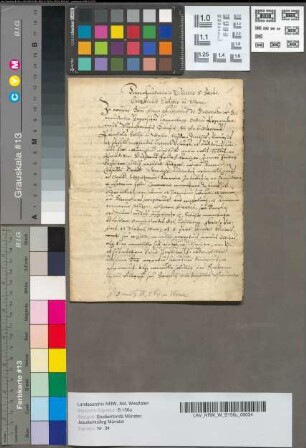 Copia fundationis vicariae S. Jacobi in Werne.