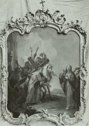 Jesus begegnet seiner Mutter, 4. Station